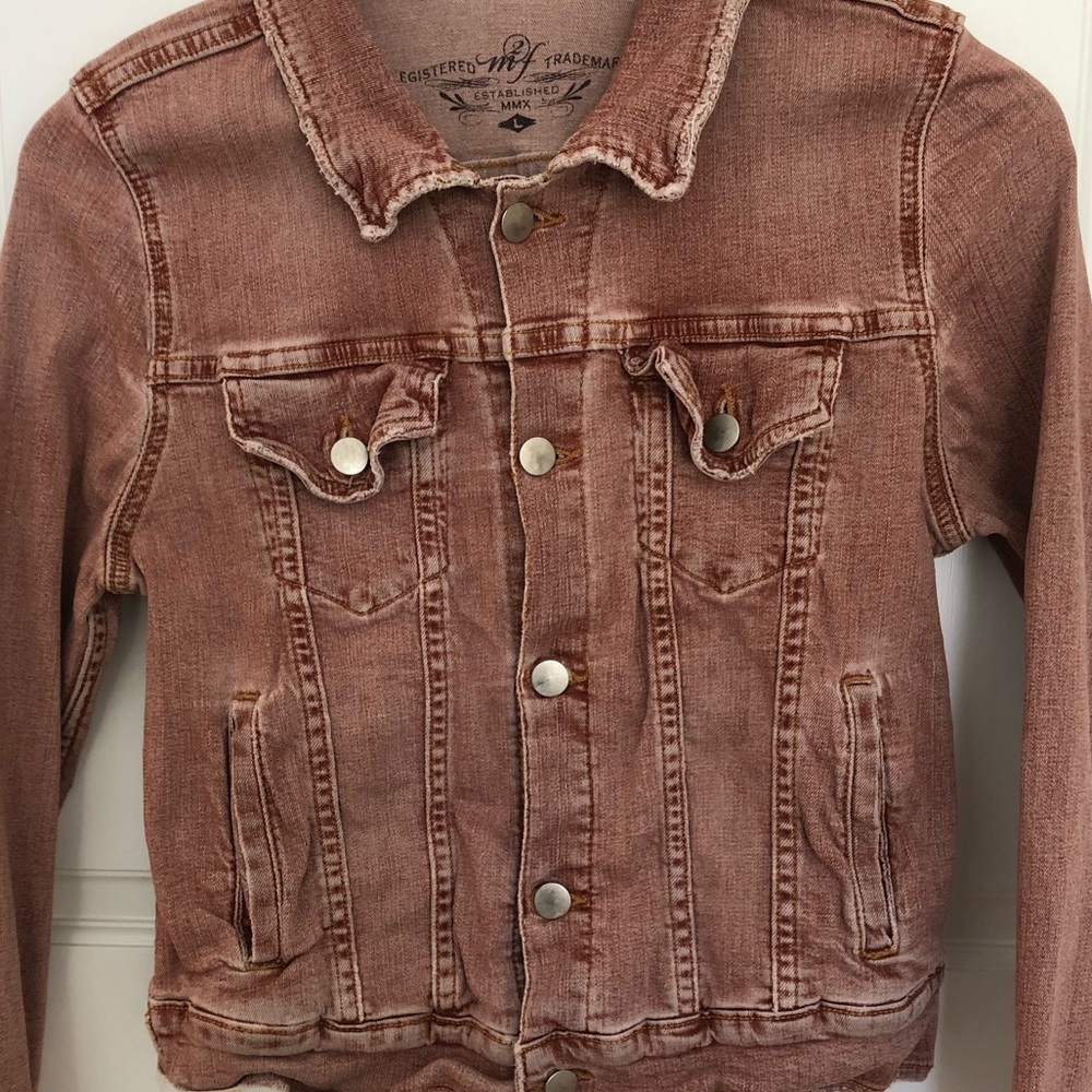 LN ★ Vintage Free People Jean Jacket ★ - Picture 4 of 6